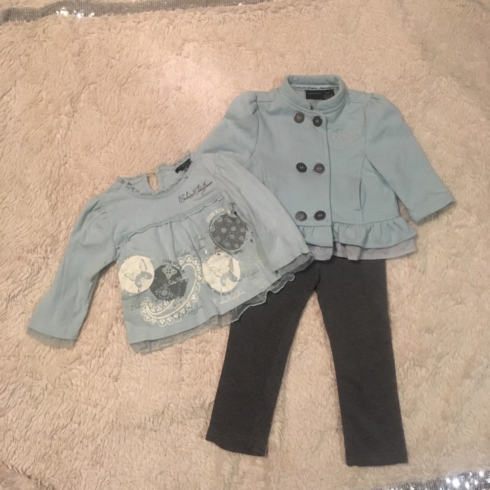 Calvin Klein , three piece pants set .